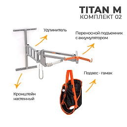 MET TITAN M КОМПЛЕКТ 02 - Подъемник для инвалидов настенный